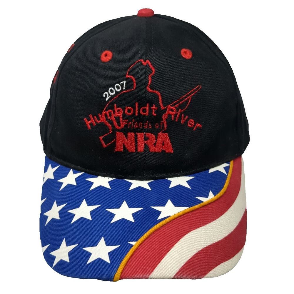 OTTO 2007 NRA Humboldt River American Flag Brim Black One Size Baseball Cap Hat